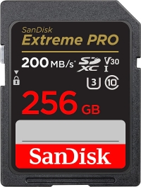 SanDisk 256GB Extreme PRO SDXC card|